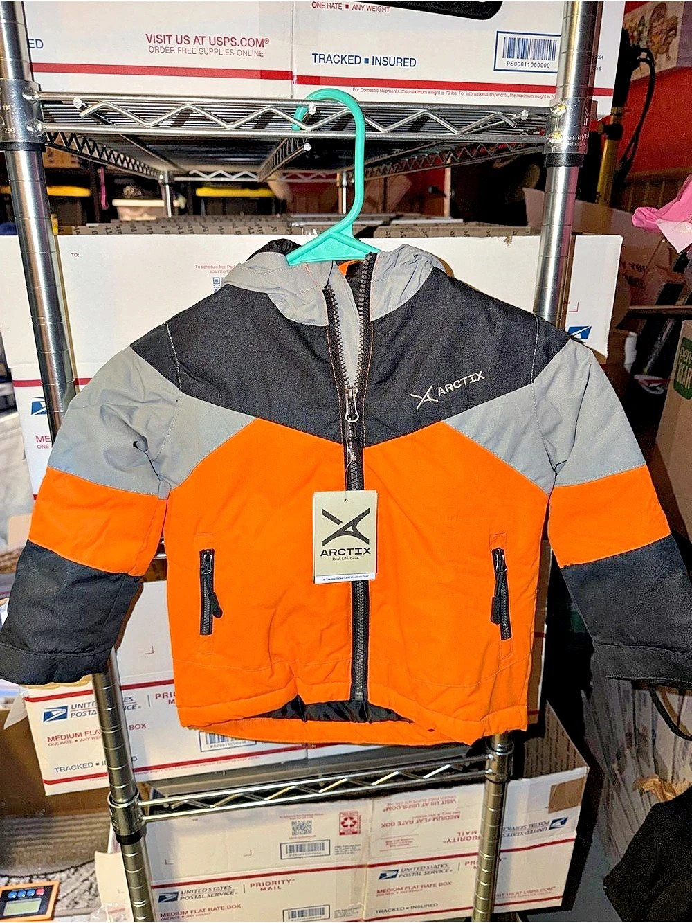 ARCTIX Toddler Run Around Jacket Boys 8K Orange & Black